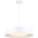 Adira LED 22 inch White Chandelier Ceiling Light