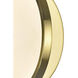 Tranche LED 10 inch Brushed Brass Wall Sconce Wall Light