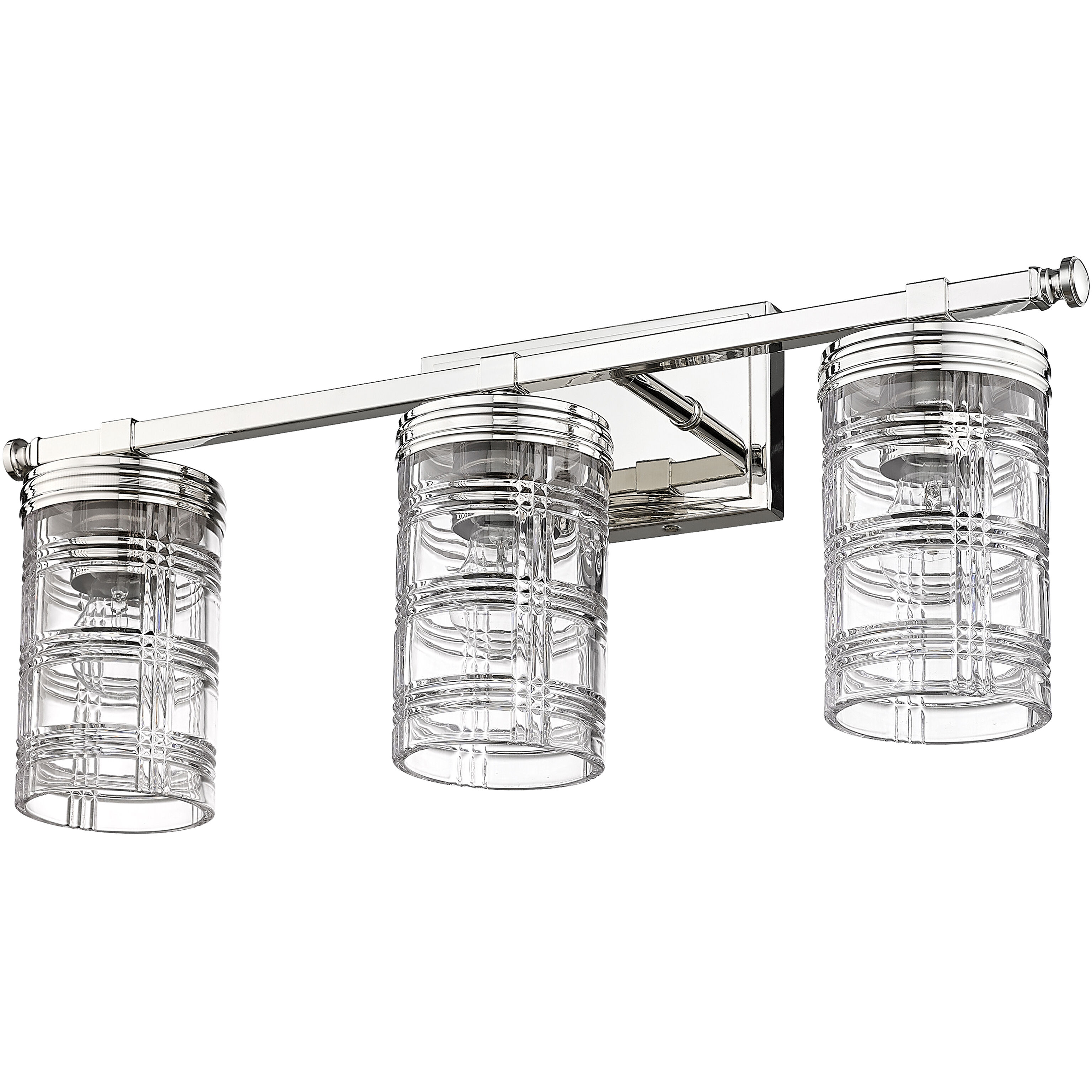 Archer 3 Light 25 inch Polished Nickel Vanity Wall Light