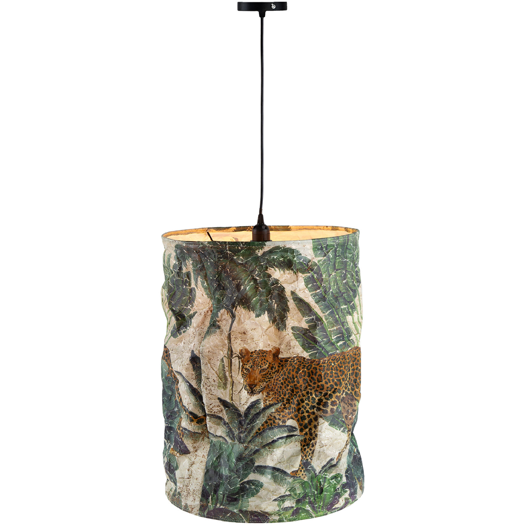 A B Home 70492 Safari 16 inch Green and Brown and Black Pendant