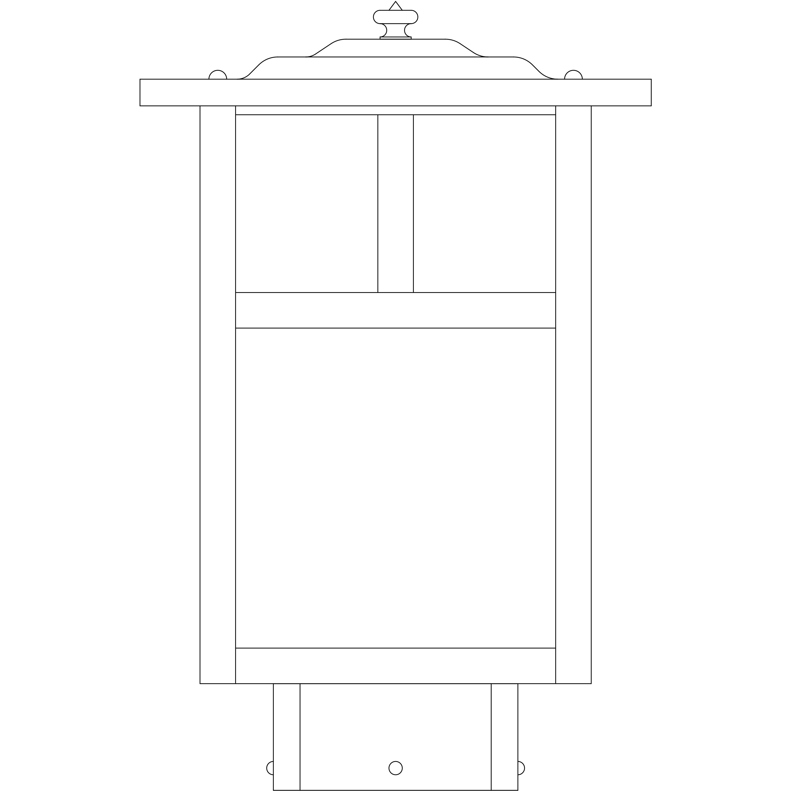 Mission 120V 60 watt Verdigris Patina Landscape Light in White Opalescent, T-Bar Overlay