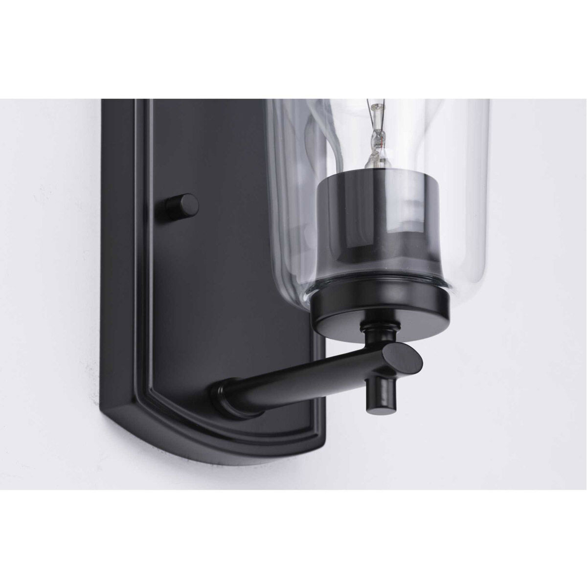 Adley 1 Light 5 inch Matte Black Bath Vanity Wall Light