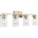 Verlana 4 Light 27.75 inch Modern Gold Vanity Light Wall Light