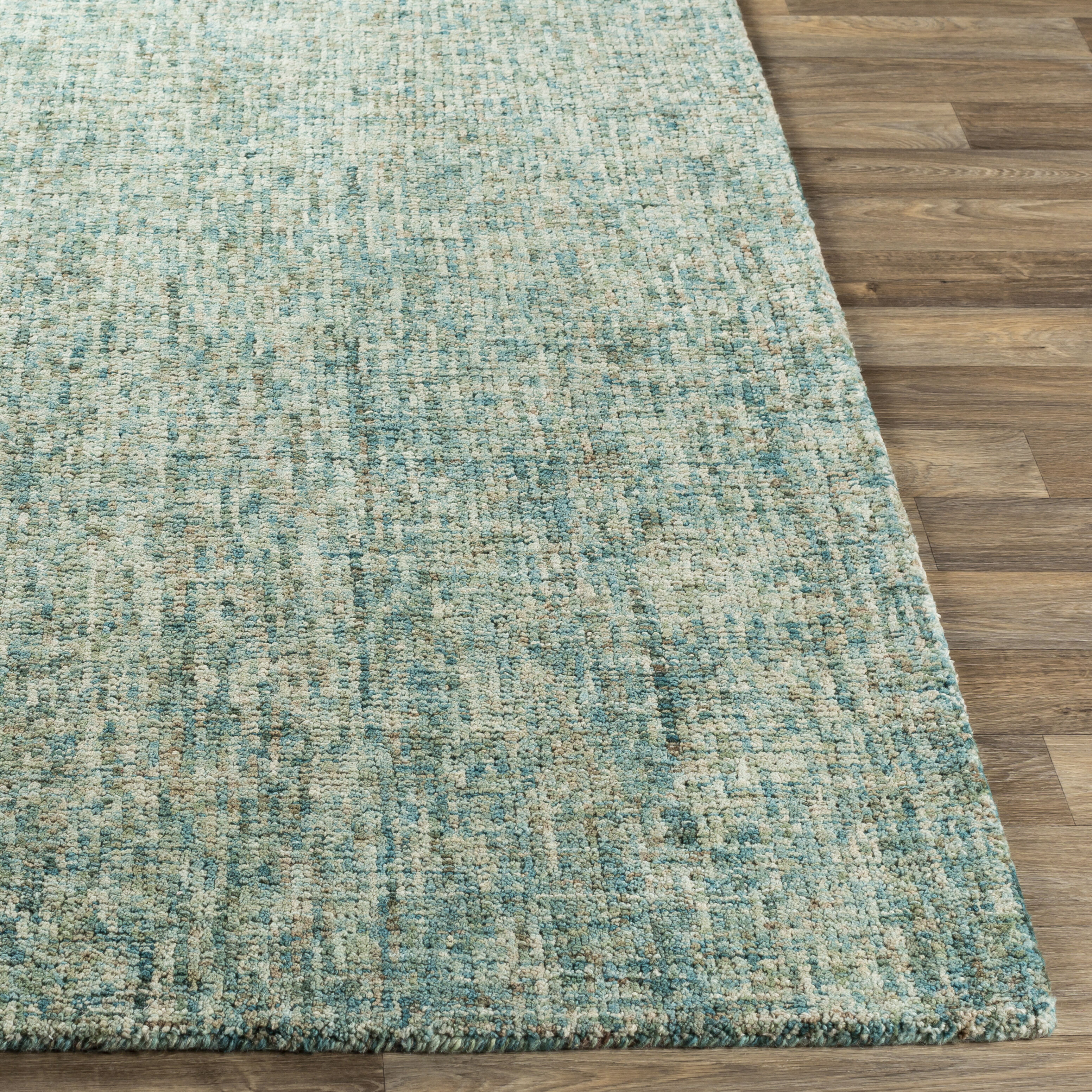 Emily 90 X 60 inch Light Sage Rug in 5 x 8, Rectangle