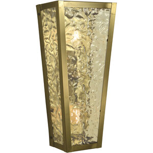 Avery 2 Light 6.5 inch Brushed Brass Sconce Wall Light