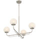 Whitehall 4 Light 30 inch Brushed Nickel Chandelier Ceiling Light
