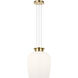 Sean Lavin Vetro LED 21.3 inch Hand Rubbed Antique Brass Pendant Ceiling Light