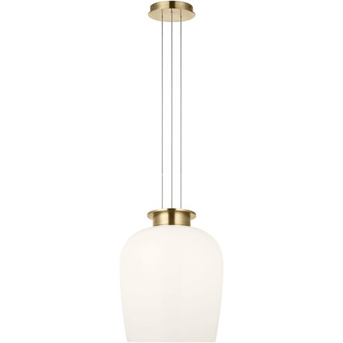 Sean Lavin Vetro LED 21.3 inch Hand Rubbed Antique Brass Pendant Ceiling Light