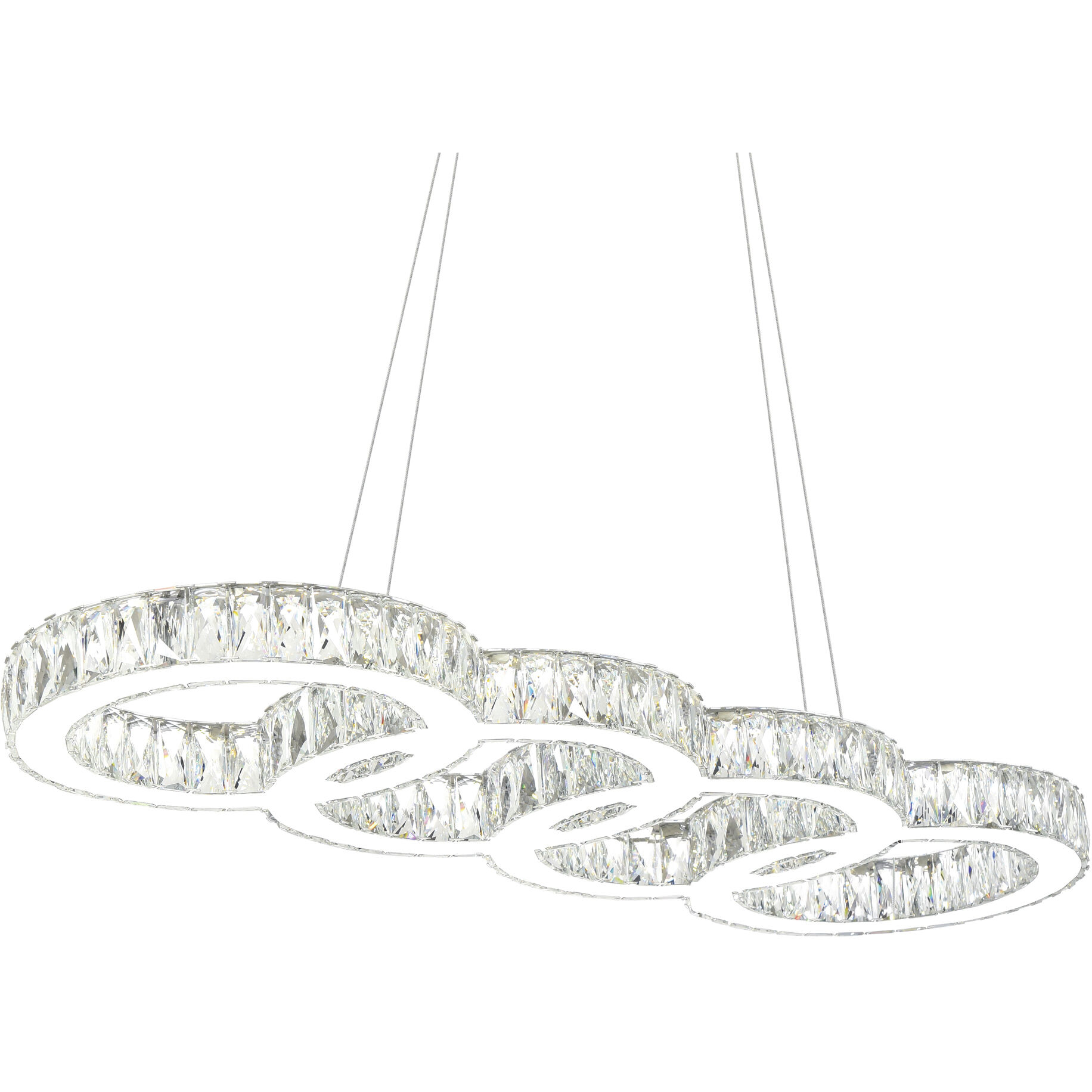 Milan LED 33 inch Chrome Island/Pool Table Light Ceiling Light
