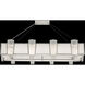Crownstone 16 Light 52 inch Silver Pendant Ceiling Light in White Textured Linen