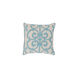 Amelia 18 X 18 inch Sky Blue and Light Gray Throw Pillow