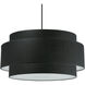 Priya 4 Light 30 inch Matte Black with Black Chandelier Ceiling Light