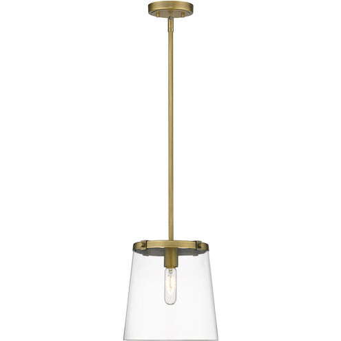 Callista 1 Light 10 inch Rubbed Brass Pendant Ceiling Light