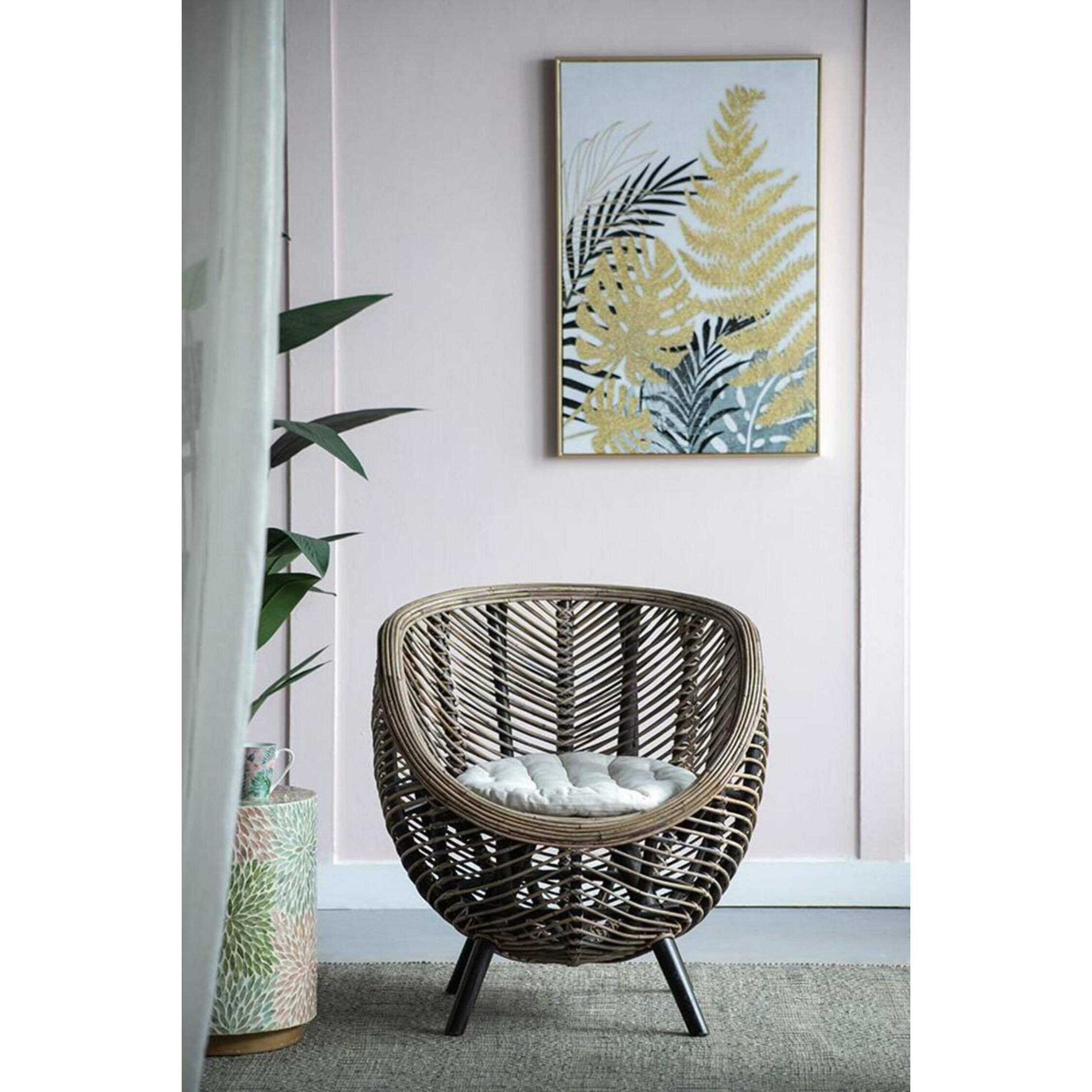 Gogo Brown Chair, With Cushion