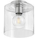 Pippa LED 8.5 inch Polished Nickel Foyer Light Ceiling Light, Flush Mount