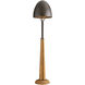 Italia 69.5 inch 100.00 watt Natural Rattan and English Bronze Floor Lamp Portable Light