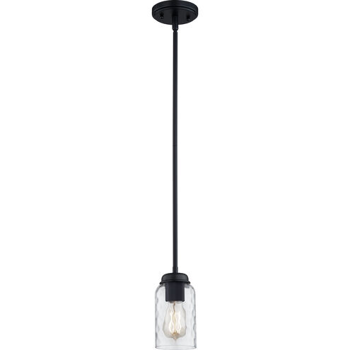 Blanche 1 Light 4 inch Matte Black Mini Pendant Ceiling Light