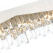 Havely 4 Light 5 inch Chrome Wall Light in White