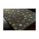 Athena 117 inch Neutral and Blue Area Rug, Wool