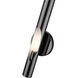 Acra 1 Light 5 inch Black Chrome ADA ADA Single Sconce Wall Light