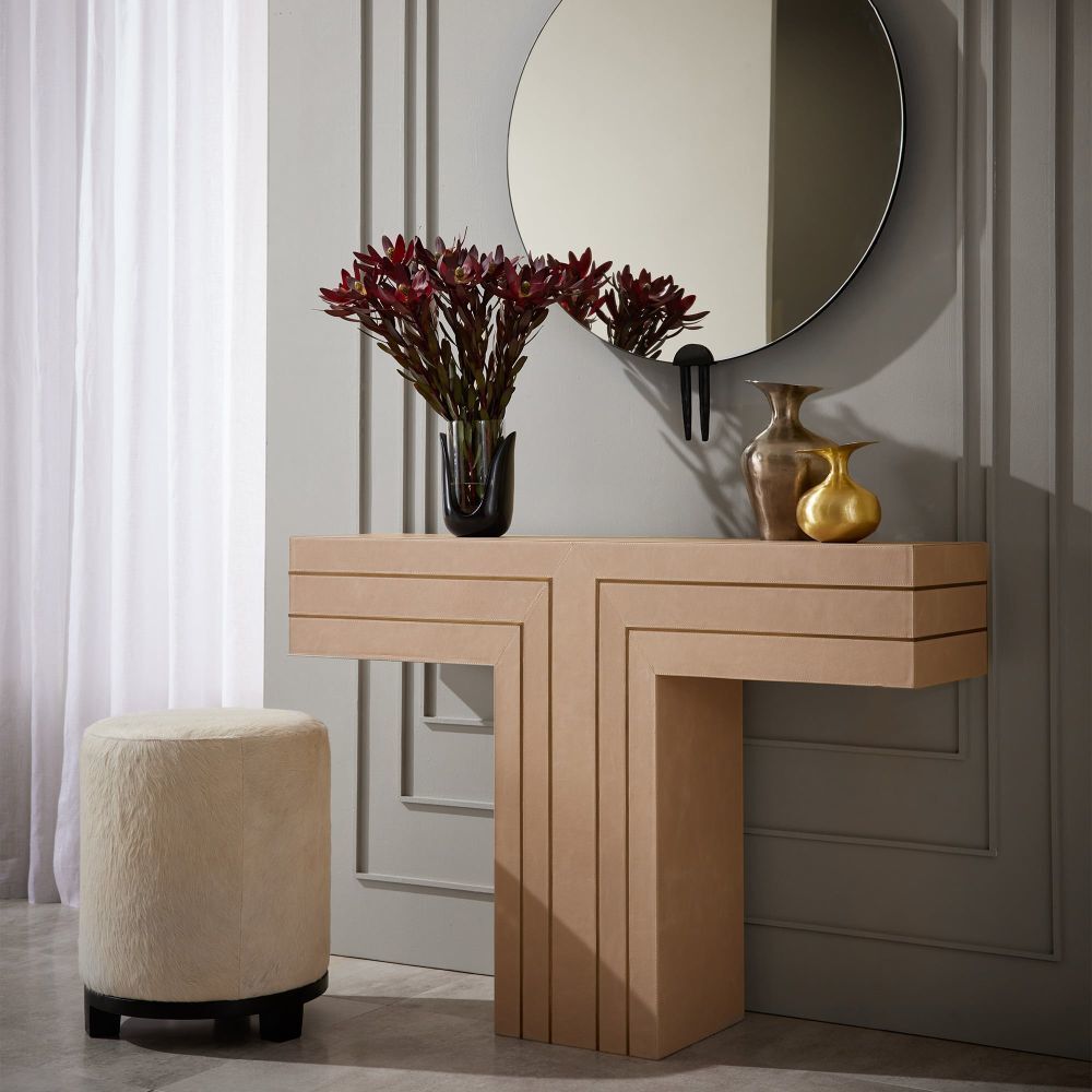 Romeo Taupe Console Table