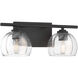 Glint 2 Light 15.5 inch Dark Bronze Vanity Wall Light