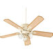 Chateaux Uni-Pack 52 inch Persian White with Distressed Weathered Pine Blades Indoor/Outdoor Ceiling Fan in Clear Seeded