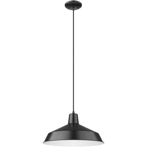 Alcove 1 Light 16 inch Matte Black Pendant Ceiling Light