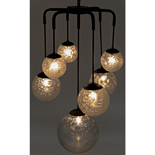 Artemis 7 Light 23 inch Matte Black Chandelier Ceiling Light