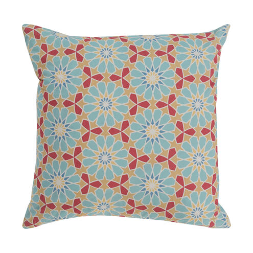 Francesco 22 X 22 inch Aqua and Rose Pillow Kit