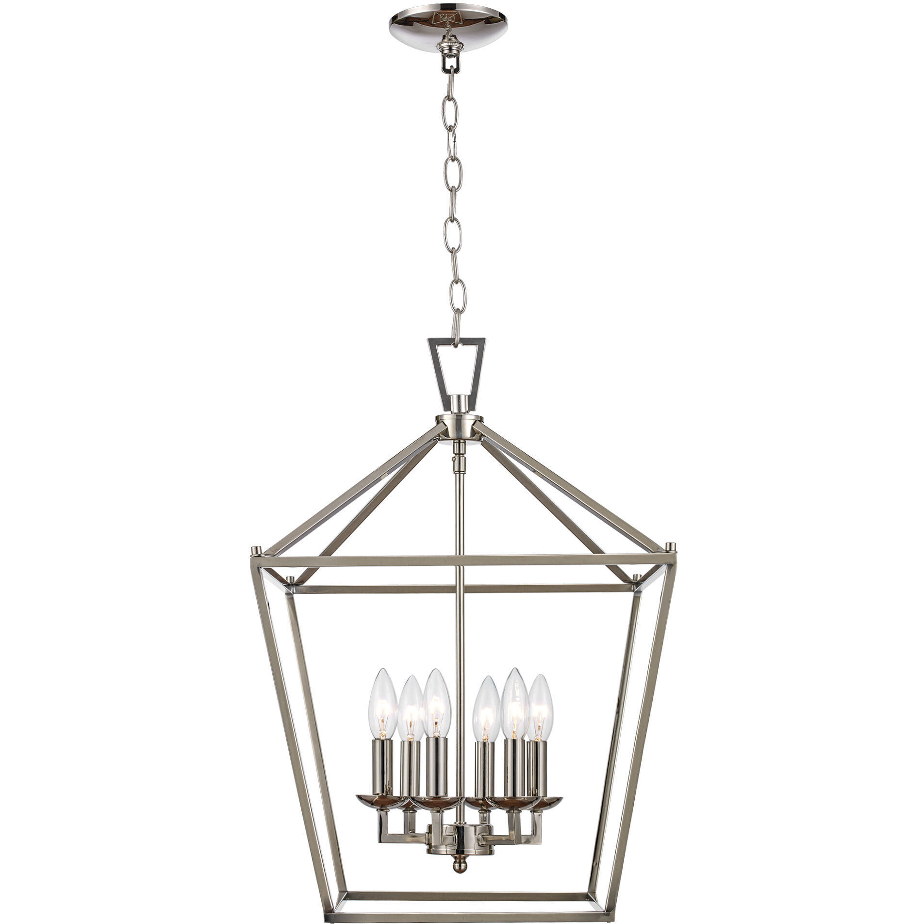 Lacey 6 Light 16 inch Polished Chrome Pendant Ceiling Light