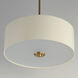 Bongo 3 Light 18 inch Natural Aged Brass Semi-Flush Mount Ceiling Light