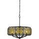 Revenna 6 Light 24 inch Black Chandelier Ceiling Light
