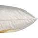 Kelpie 22 inch Gold and White Indoor Pillow