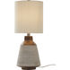 Botwood 22 inch 60.00 watt Brown and White Table Lamp Portable Light