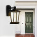 Leawood 1 Light 12.4 inch Black Outdoor Wall Light