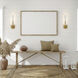 Curva LED 4.7 inch Brass Wall Light