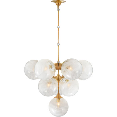 Signature Light Light Tiered Visual Hand-Rubbed Comfort 10 Brass ARN5401HAB-WG Collection Chandelier inch Comfort Visual 28 Ceiling AERIN Antique | Cristol