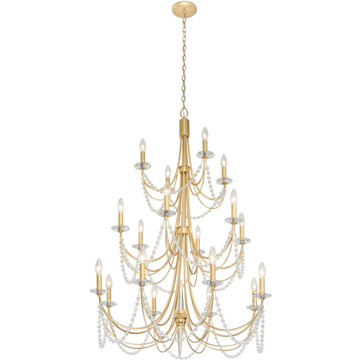 Brentwood 18 Light 32 inch Gold Chandelier Ceiling Light