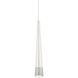 Quill LED 2.34 inch Chrome Pendant Ceiling Light in 2700K, dweLED