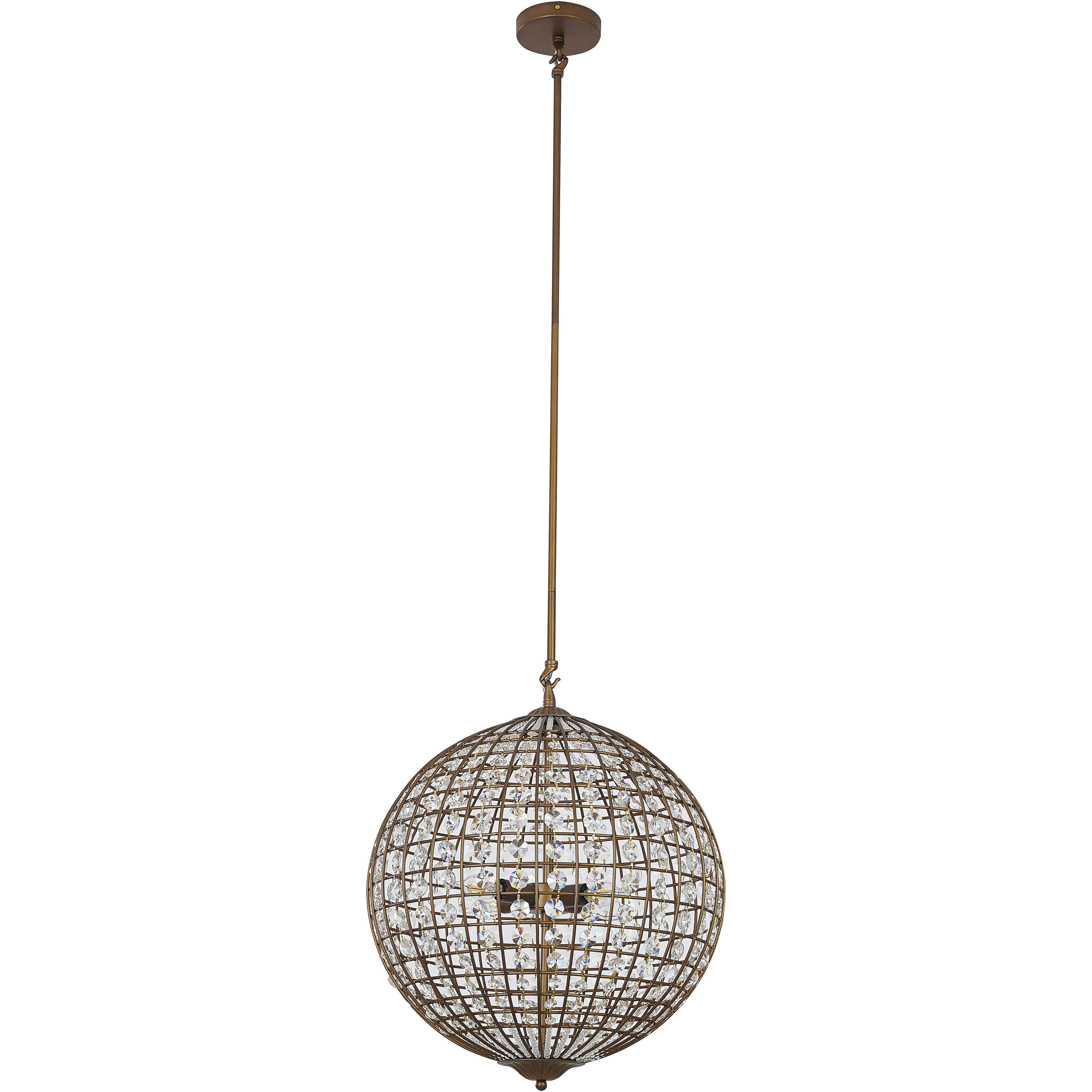 Canada 4 Light 19 inch Bronze Chandelier Ceiling Light