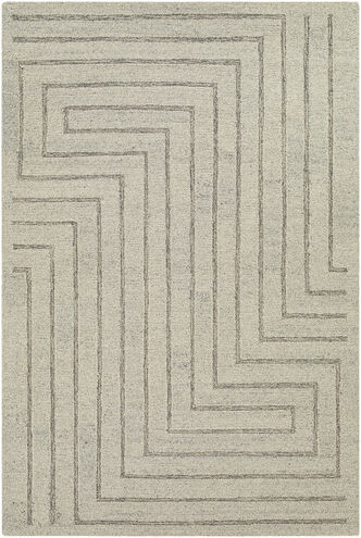 Madelyn 120 X 96 inch Light Gray Rug in 8 x 10, Rectangle