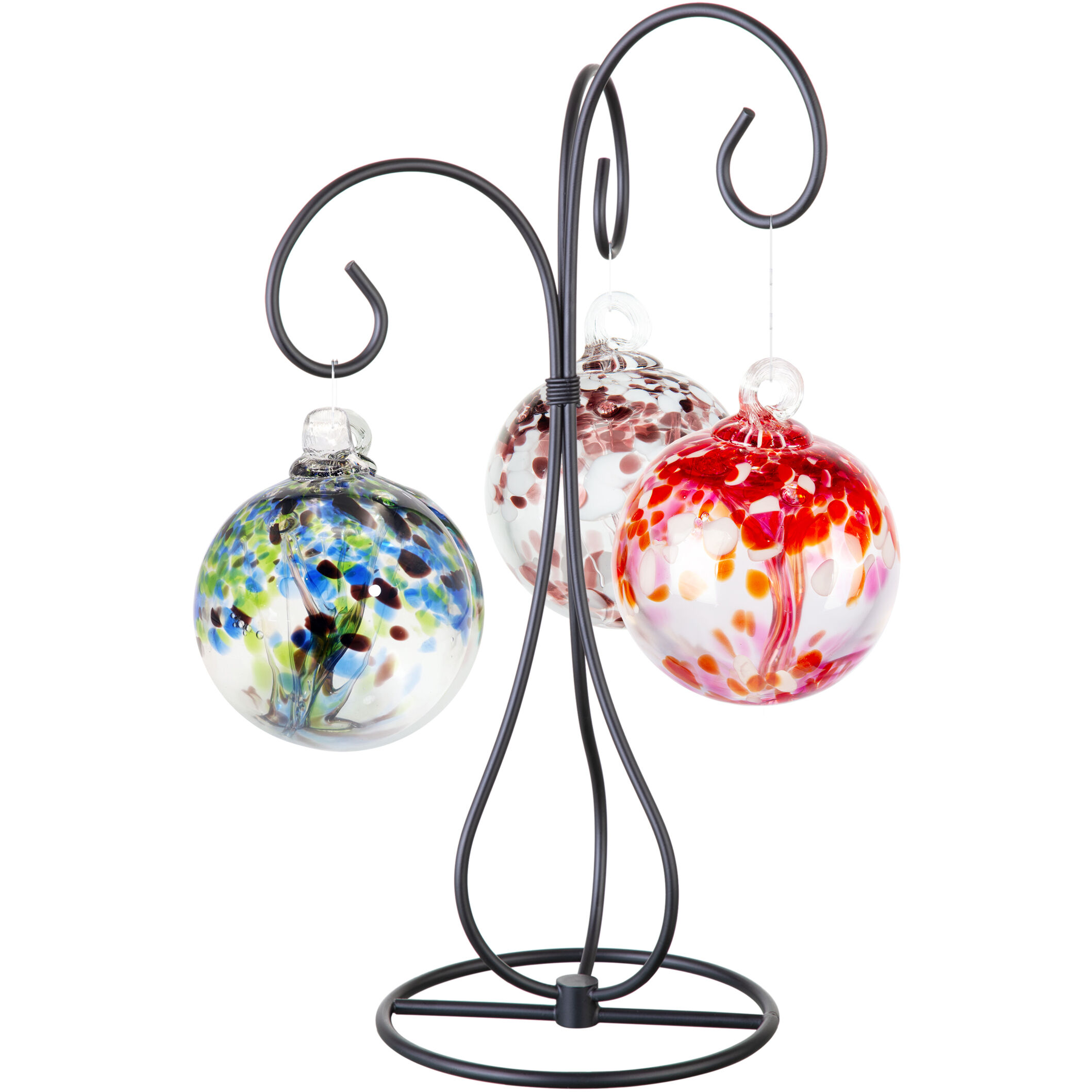 Tree Of Life Multi-color Art Glass Orb