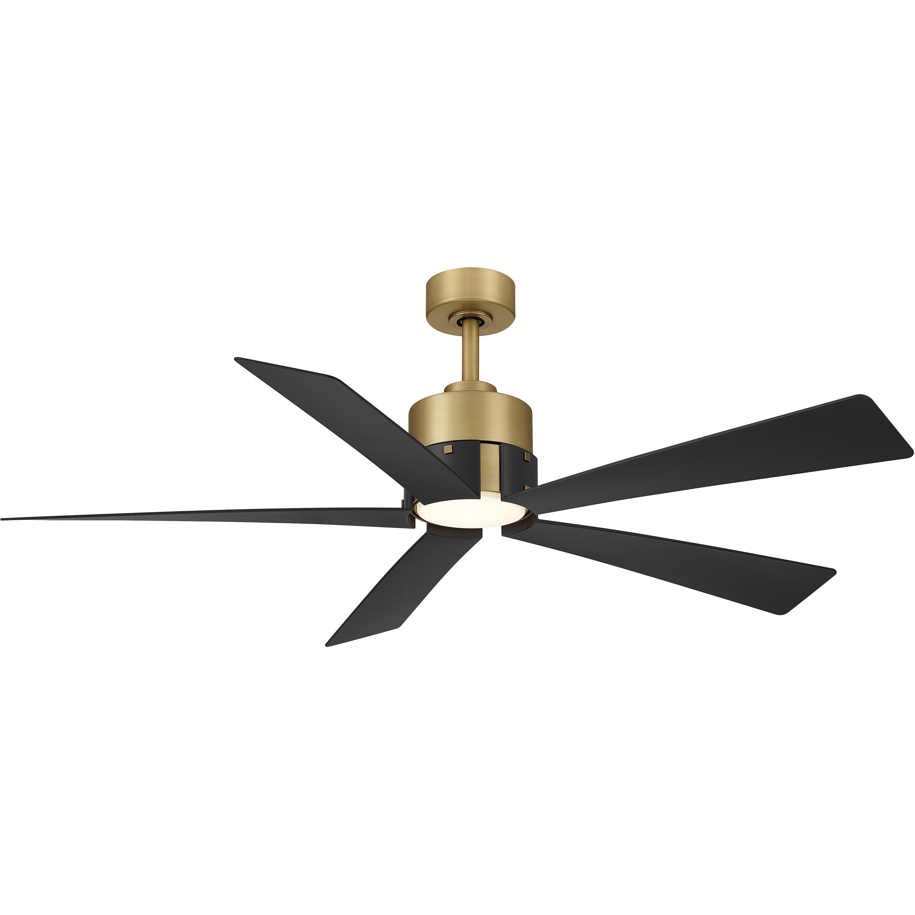 Oovin 54 inch Heritage Brass with Coal Blades Smart Ceiling Fan