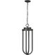 Leland LED 9 inch Sand Black Outdoor Chain Mount Ceiling Fixture