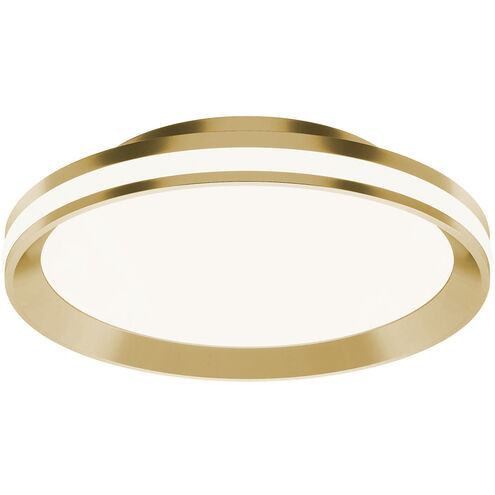 Sona LED 12 inch Satin Brass Flush Mount Ceiling Light