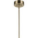 Riven LED Champagne Bronze Mini Pendant Ceiling Light