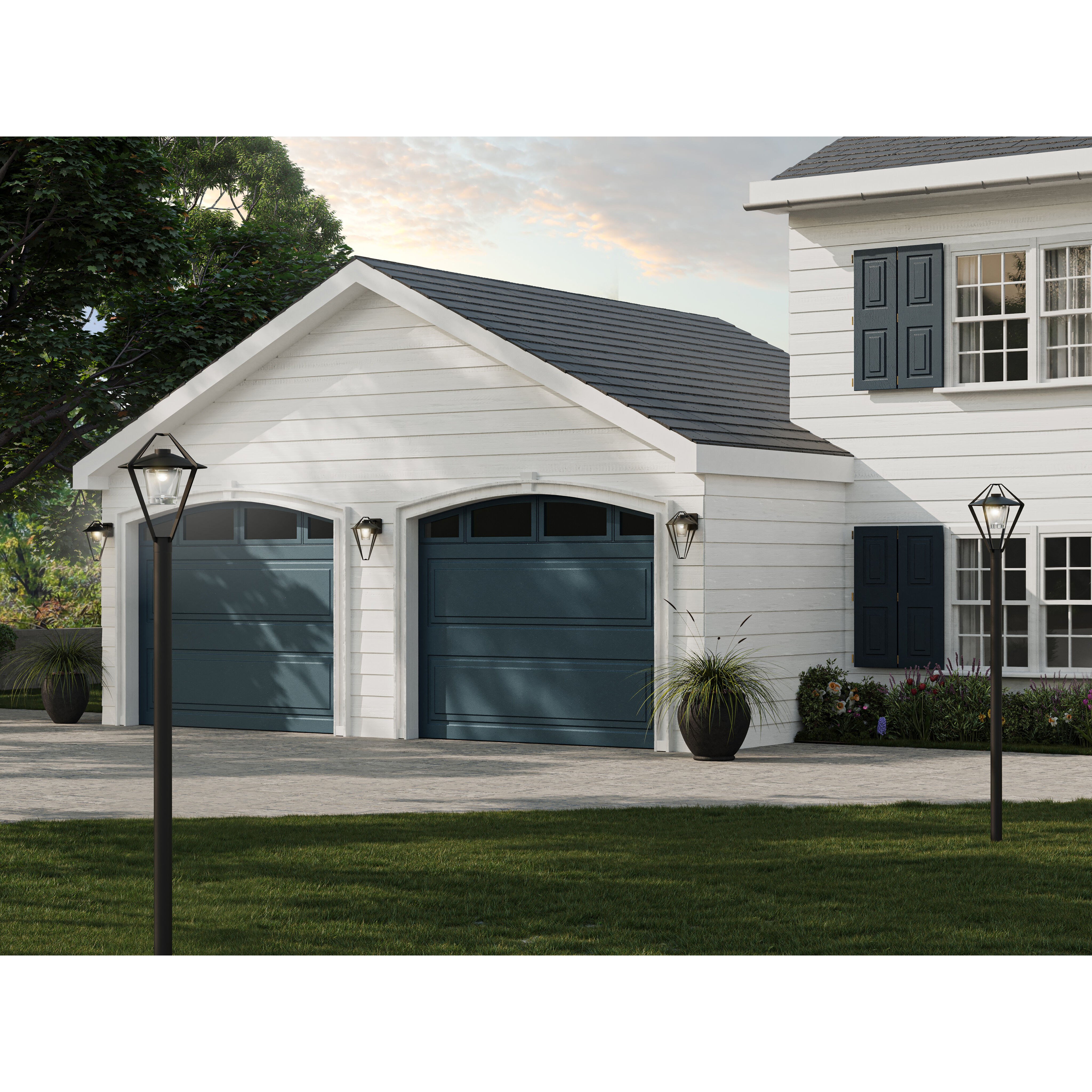 Stellar 1 Light 23.5 inch Coastal Burnished Steel Outdoor Sconce, Large