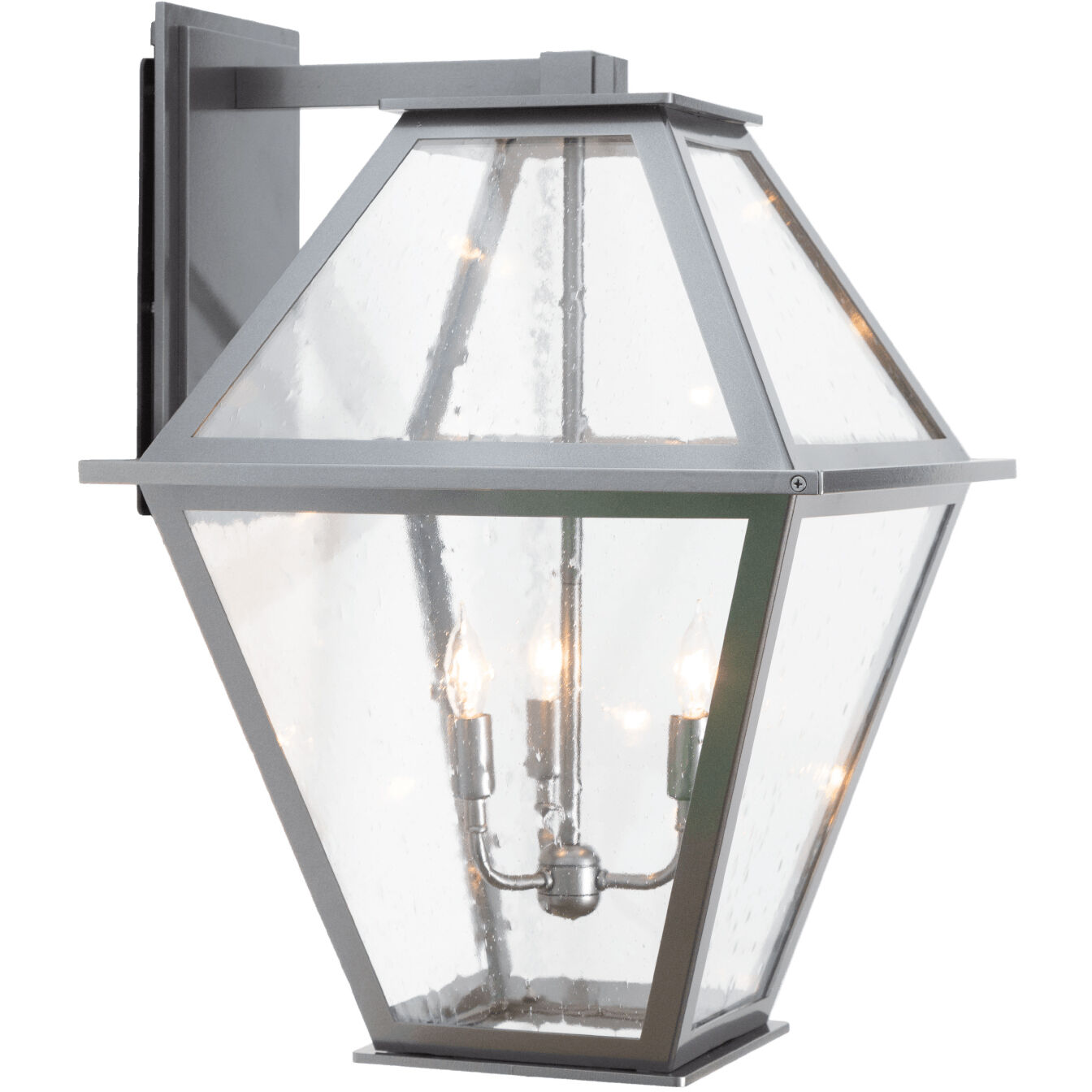 Hammerton Studio Terrace Candelabra Lantern Wall Sconce Argento Grey ODB0072 01 AG CS E1
