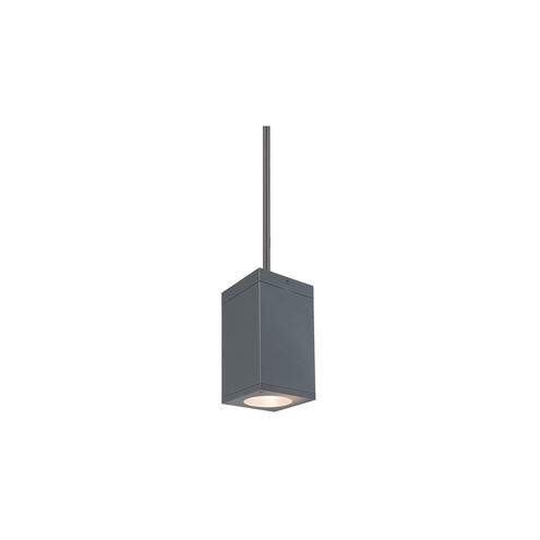 Cube Arch LED 5 inch Graphite Outdoor Pendant in Spot, 90, 3000K
